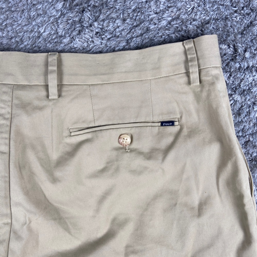 Polo Ralph Lauren 9-Inch Stretch Classic Fit Chino Short Men 36 Beige Khaki Used